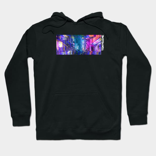 Tokyo Neo Future Cyberpunk Hoodie by TokyoLuv